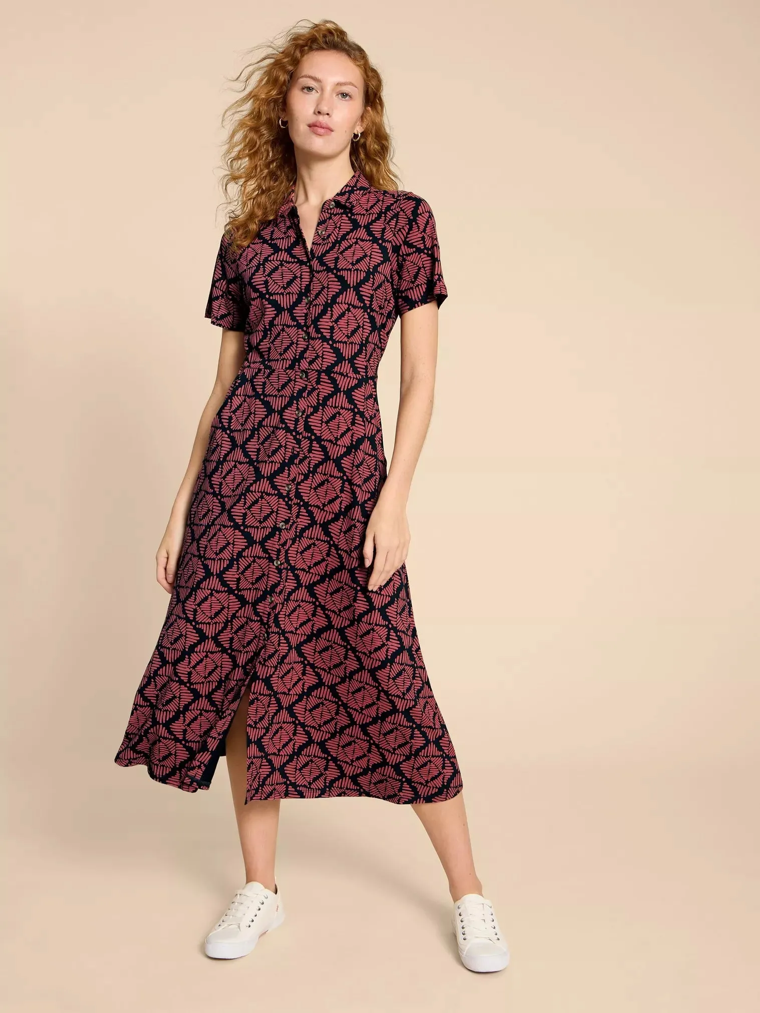 440473 Rua Jersey Shirt Dress