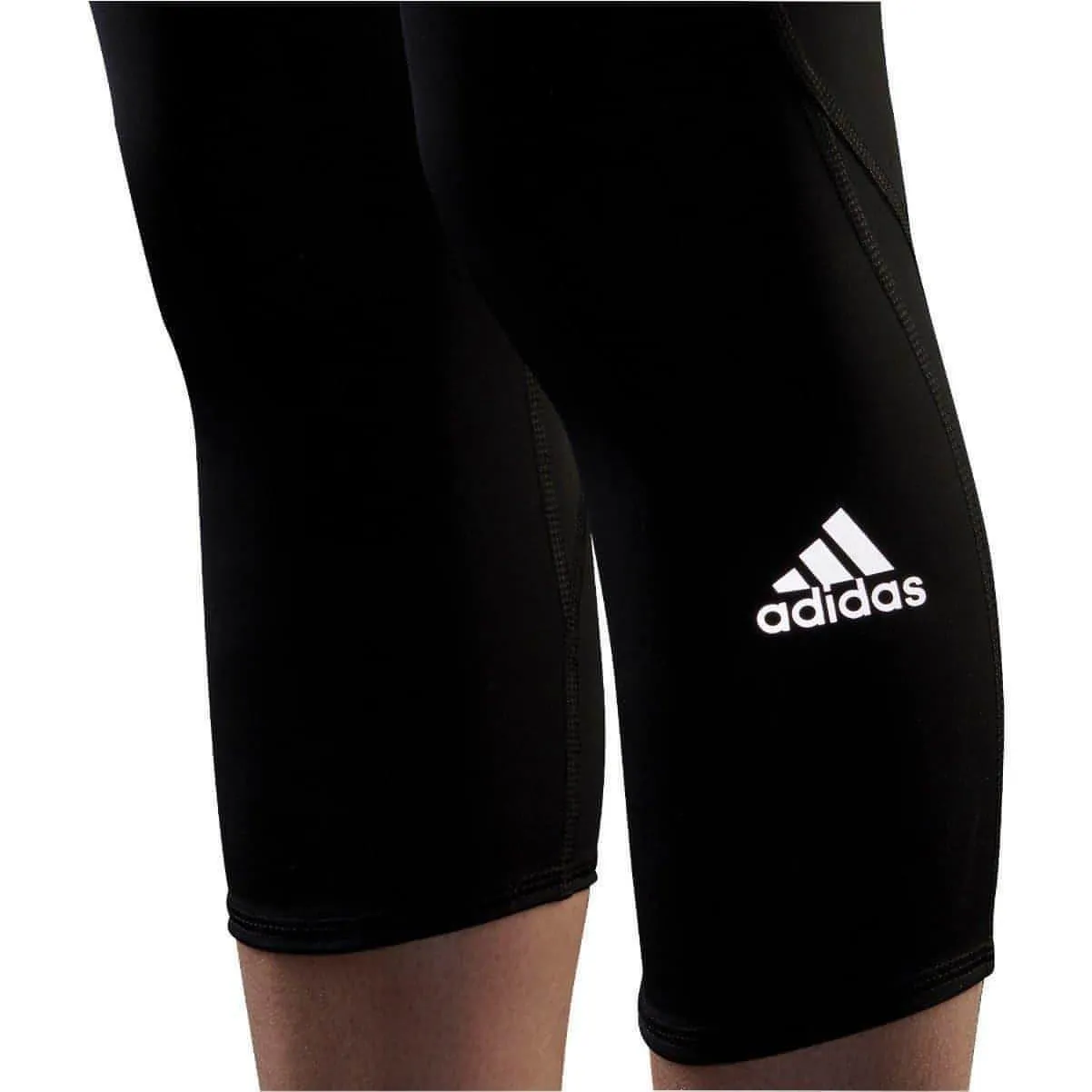 adidas Own The Run Womens 3/4 Capri Running Tights - Black