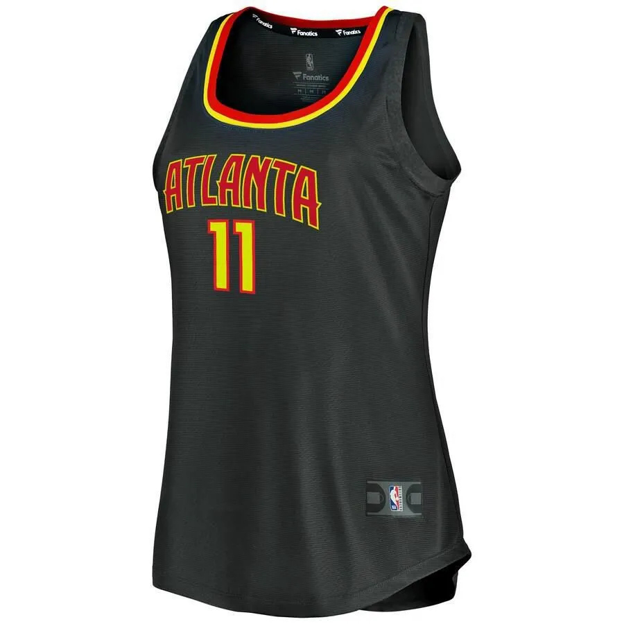 Atlanta Hawks Trae Young Fanatics Branded 2019-20 Fast Break Team Icon Jersey Womens - Black | Ireland Z0753T2