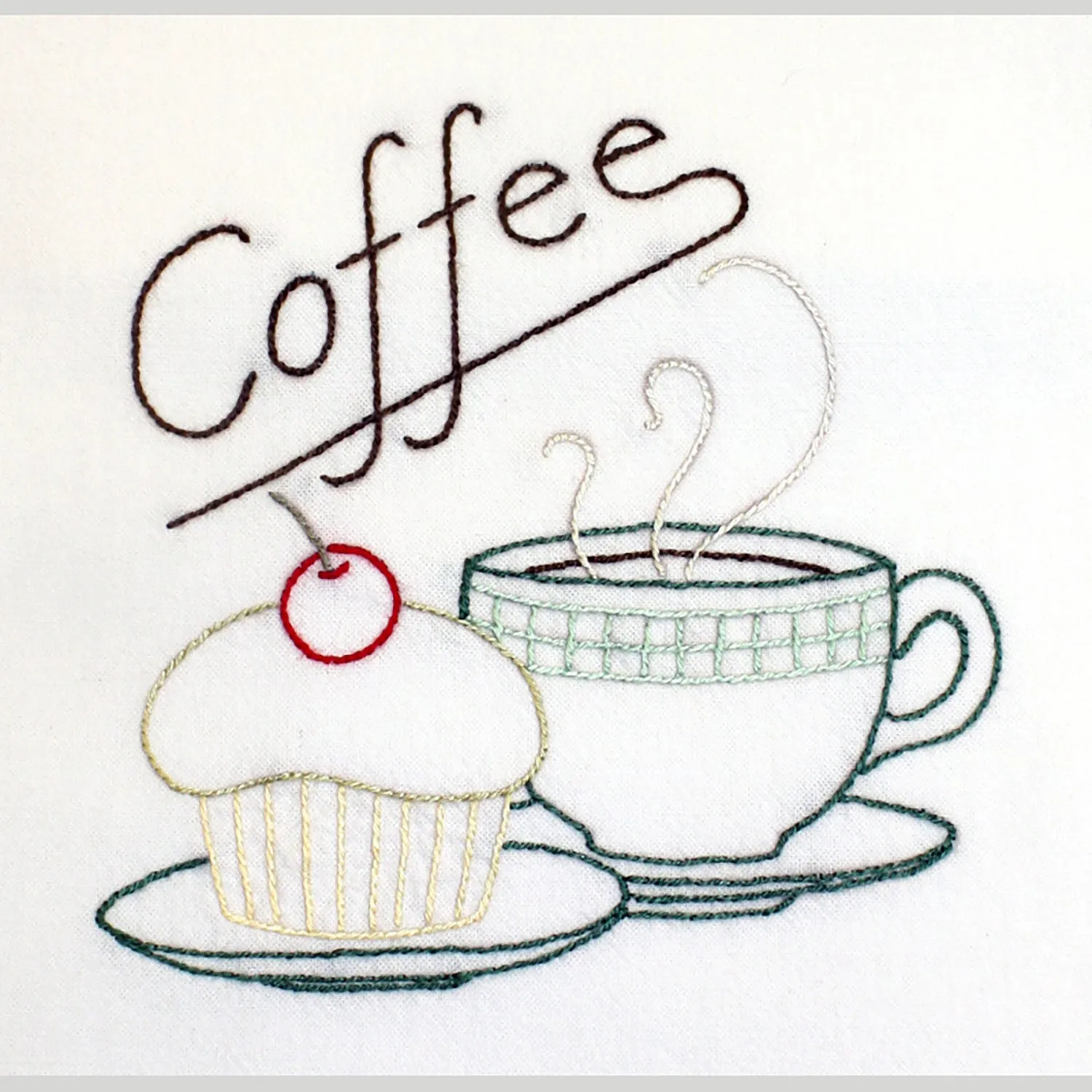 Aunt Martha's Java Break Iron-On Embroidery Pattern