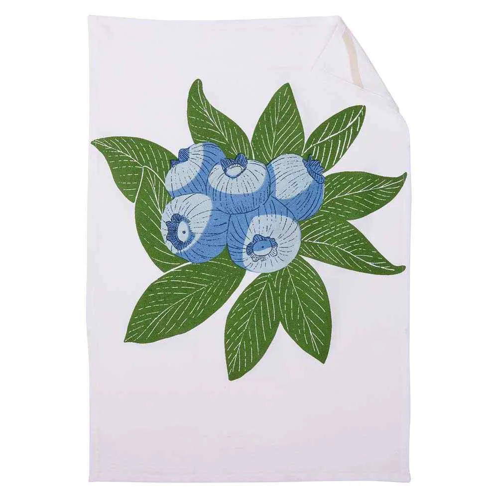 Blueberry Bunch Cotton Kitchen Towels (Set of 3)