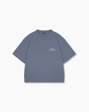 Box Tee - Dull Blue