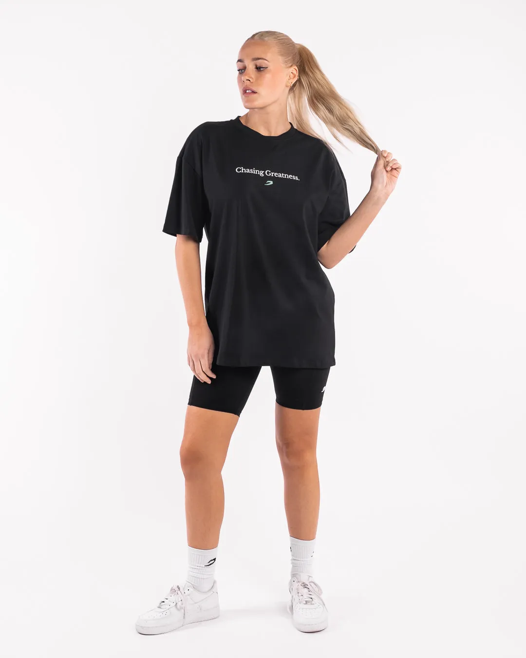 Chasing Greatness Oversized T-Shirt - Black