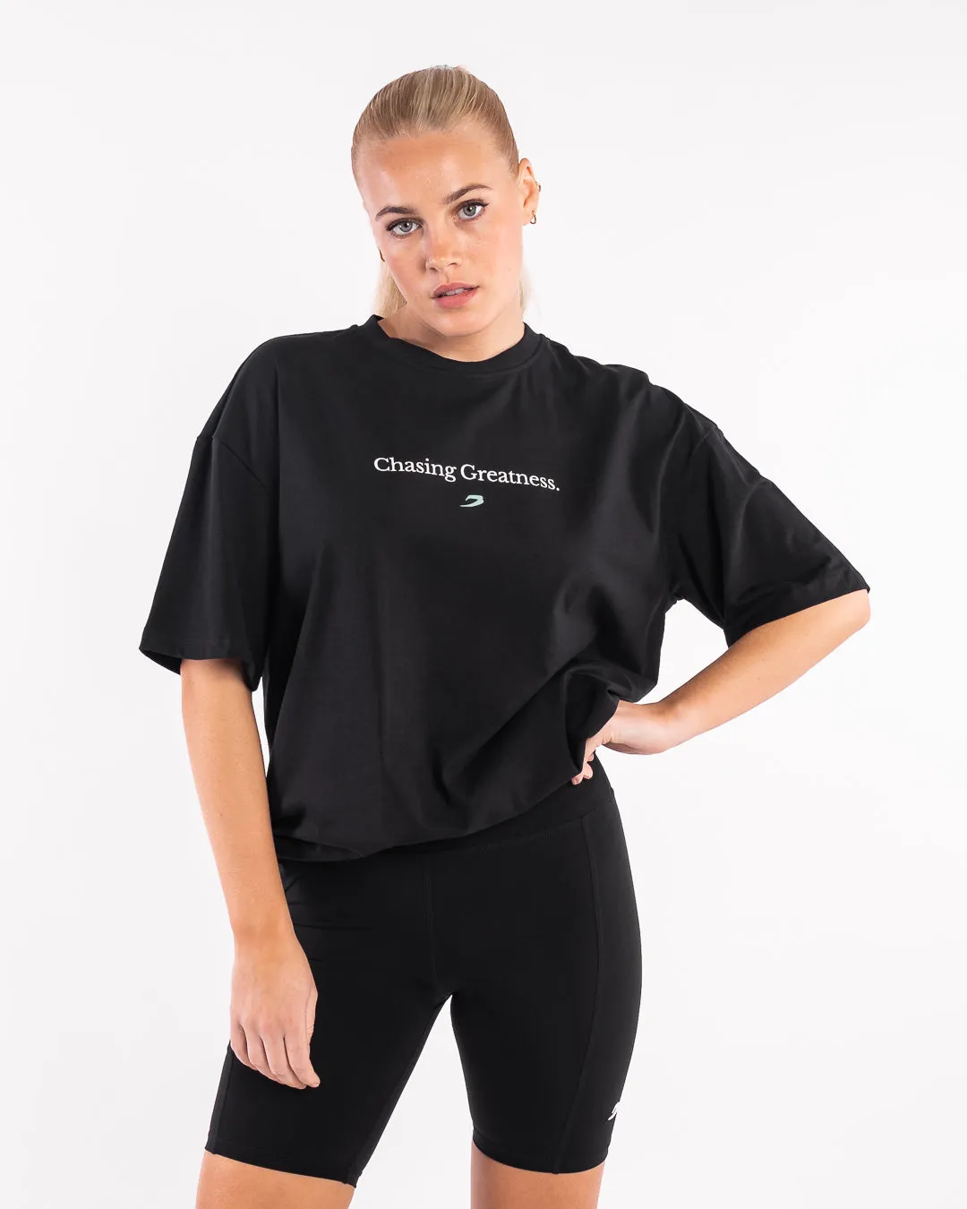 Chasing Greatness Oversized T-Shirt - Black