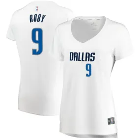 Dallas Mavericks Isaiah Roby Fanatics Branded Replica Fast Break Association Jersey Womens - White | Ireland T4491R0