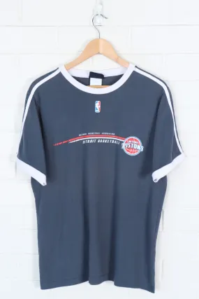 Detroit Pistons NBA Basketball Ringer Tee (M)