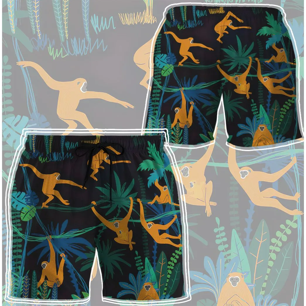 Gearhuman 3D Monkeys Life In The Jungle Shorts