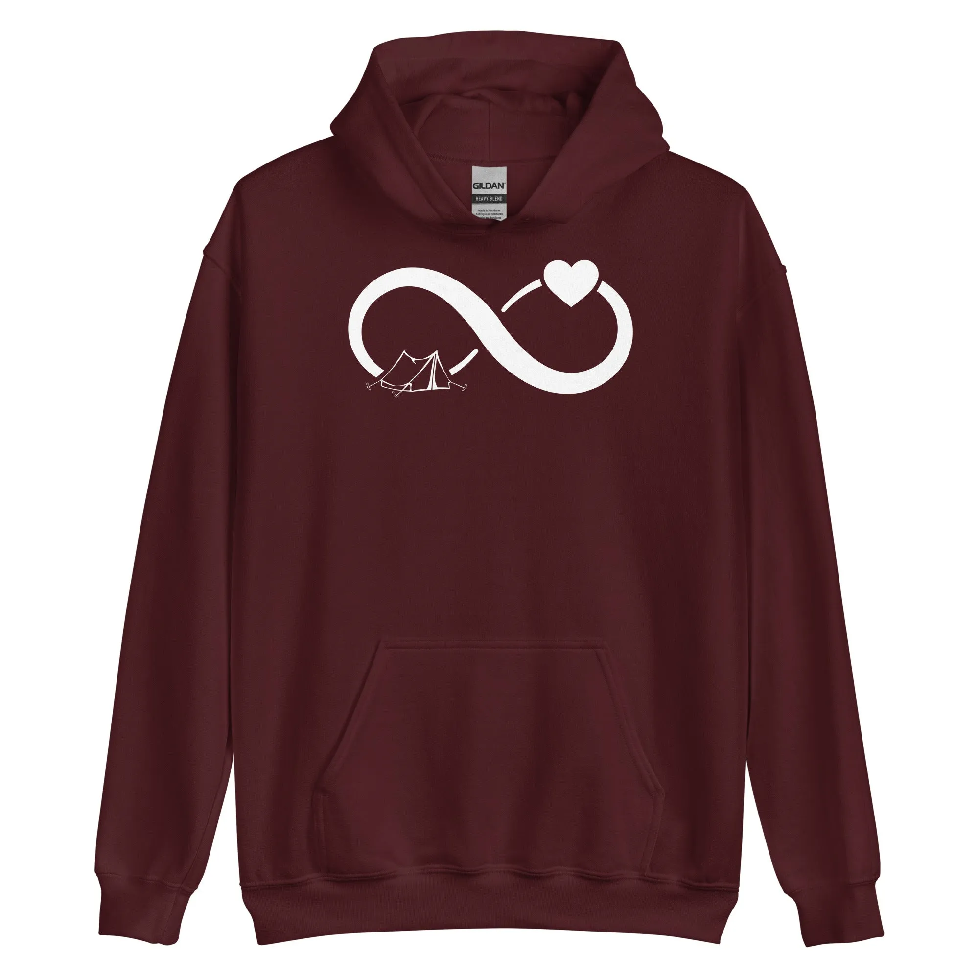 Infinity Heart and Camping 1 - Unisex Hoodie