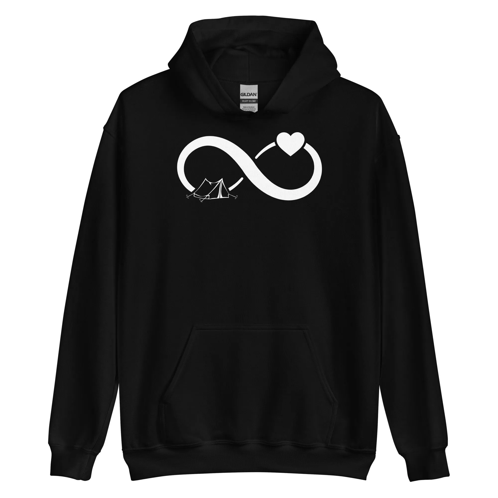 Infinity Heart and Camping 1 - Unisex Hoodie