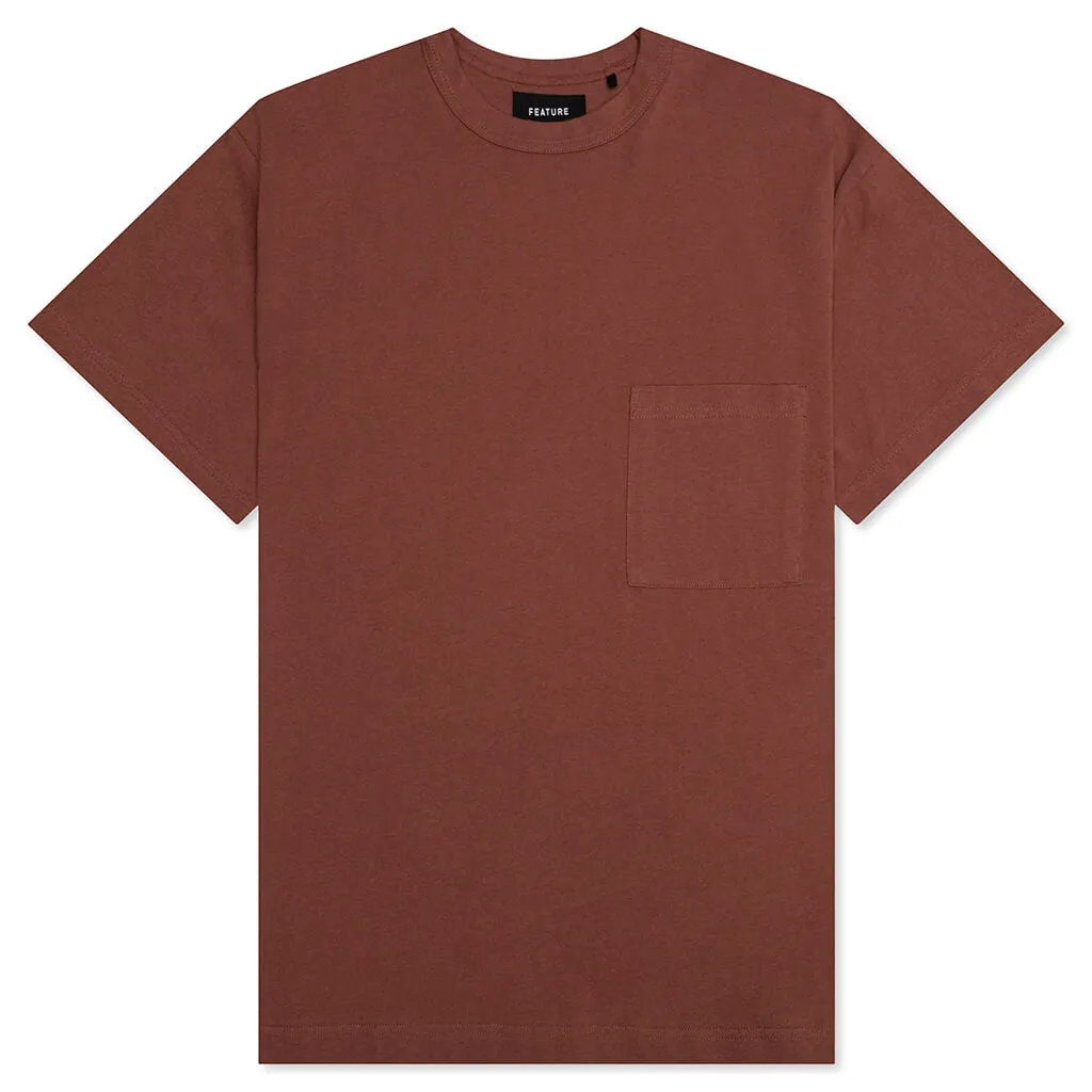 Jersey Braque Pocket Tee - Clay