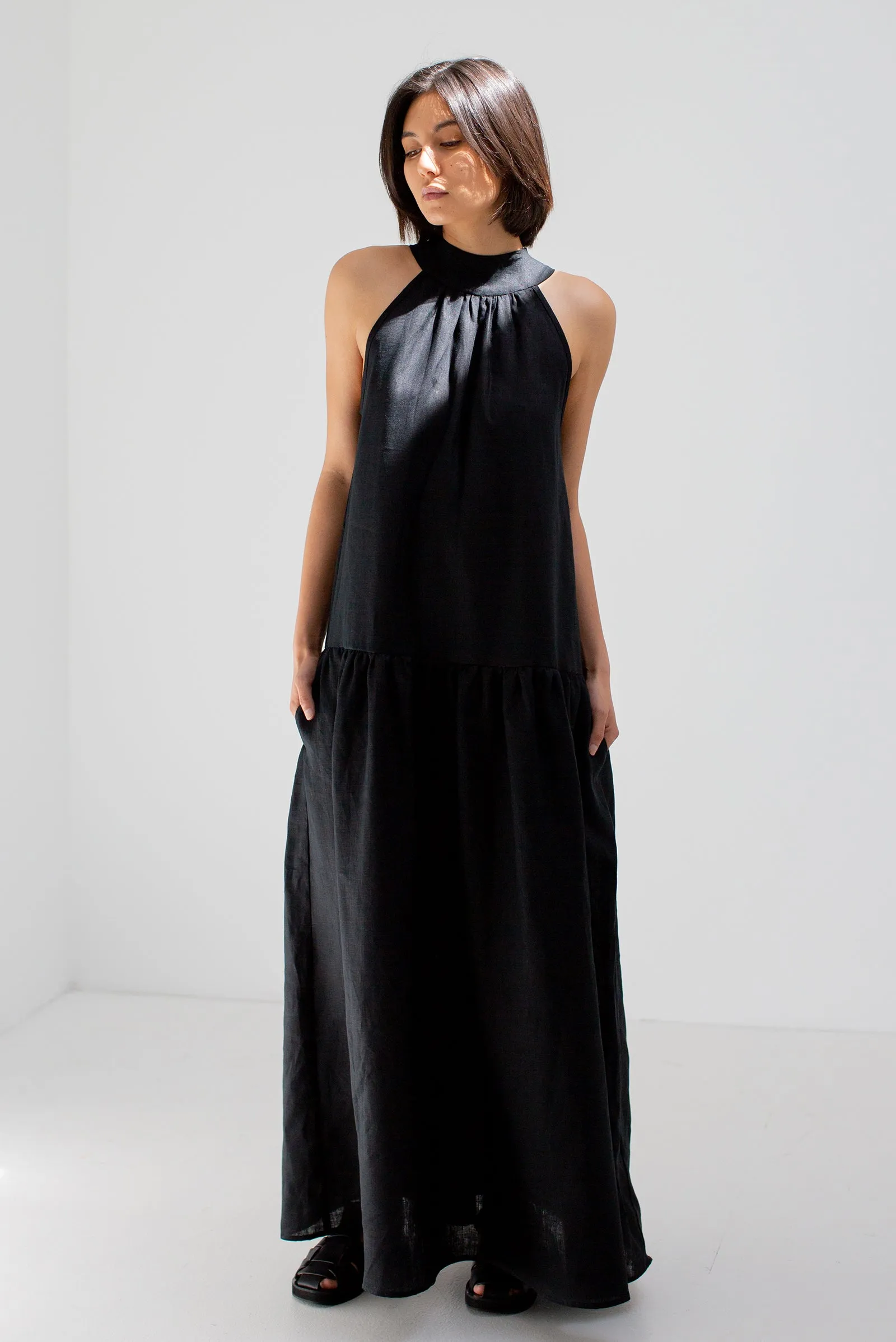 Lowe Deux Maxi Dress in Black