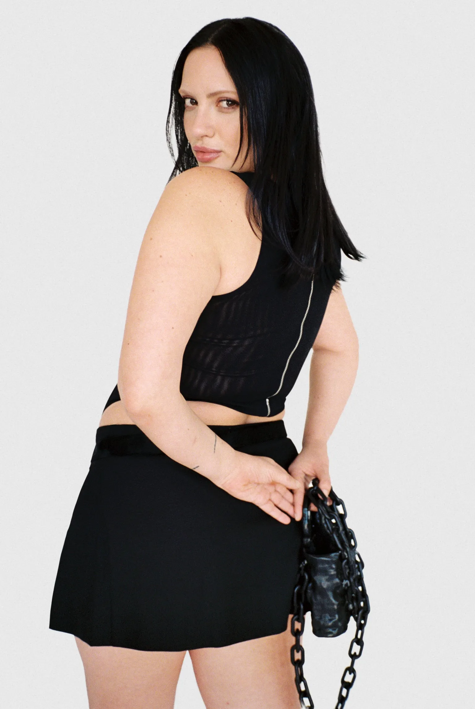 MICRO MINI SKIRT - BLACK