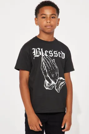 Mini This Hands Are Blessed Short Sleeve Tee - Black