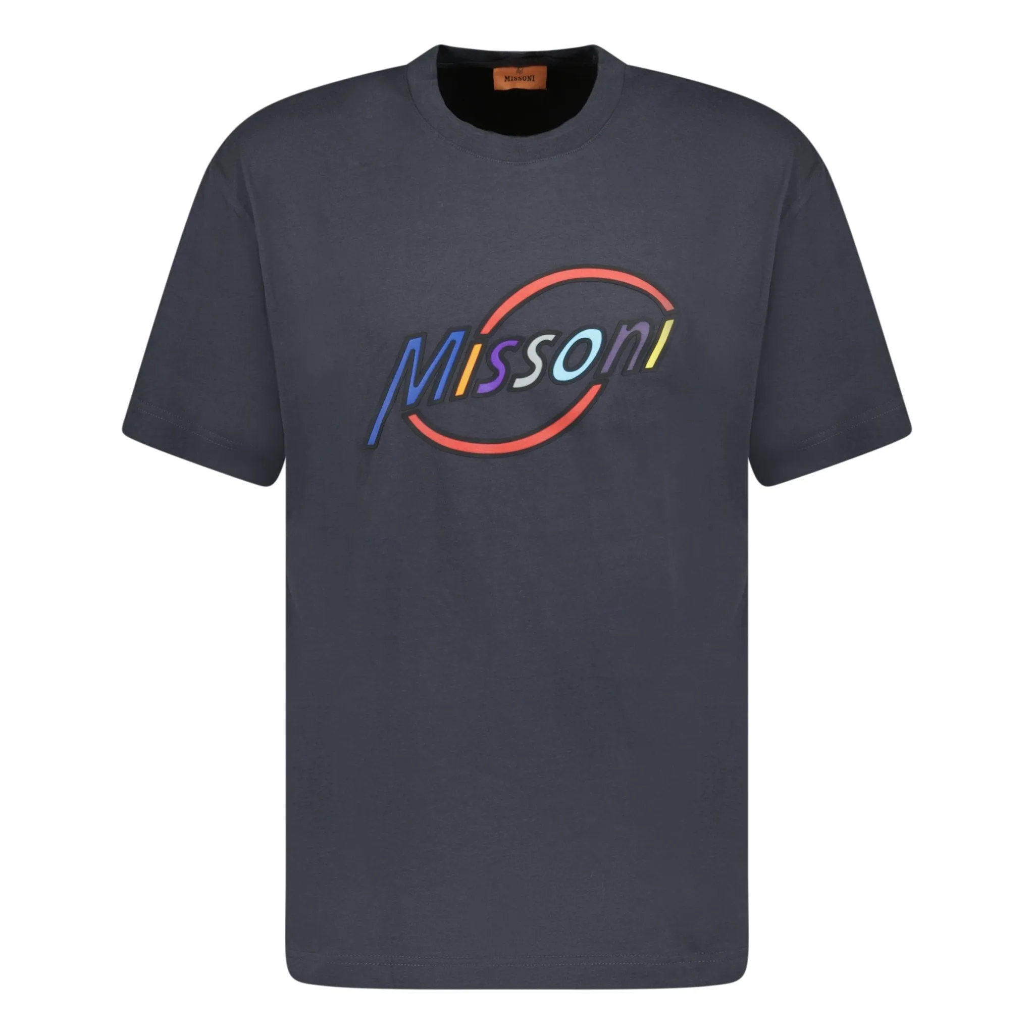 MISSONI WRITING LOGO T-SHIRT CHARCOAL