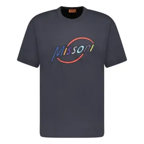 MISSONI WRITING LOGO T-SHIRT CHARCOAL