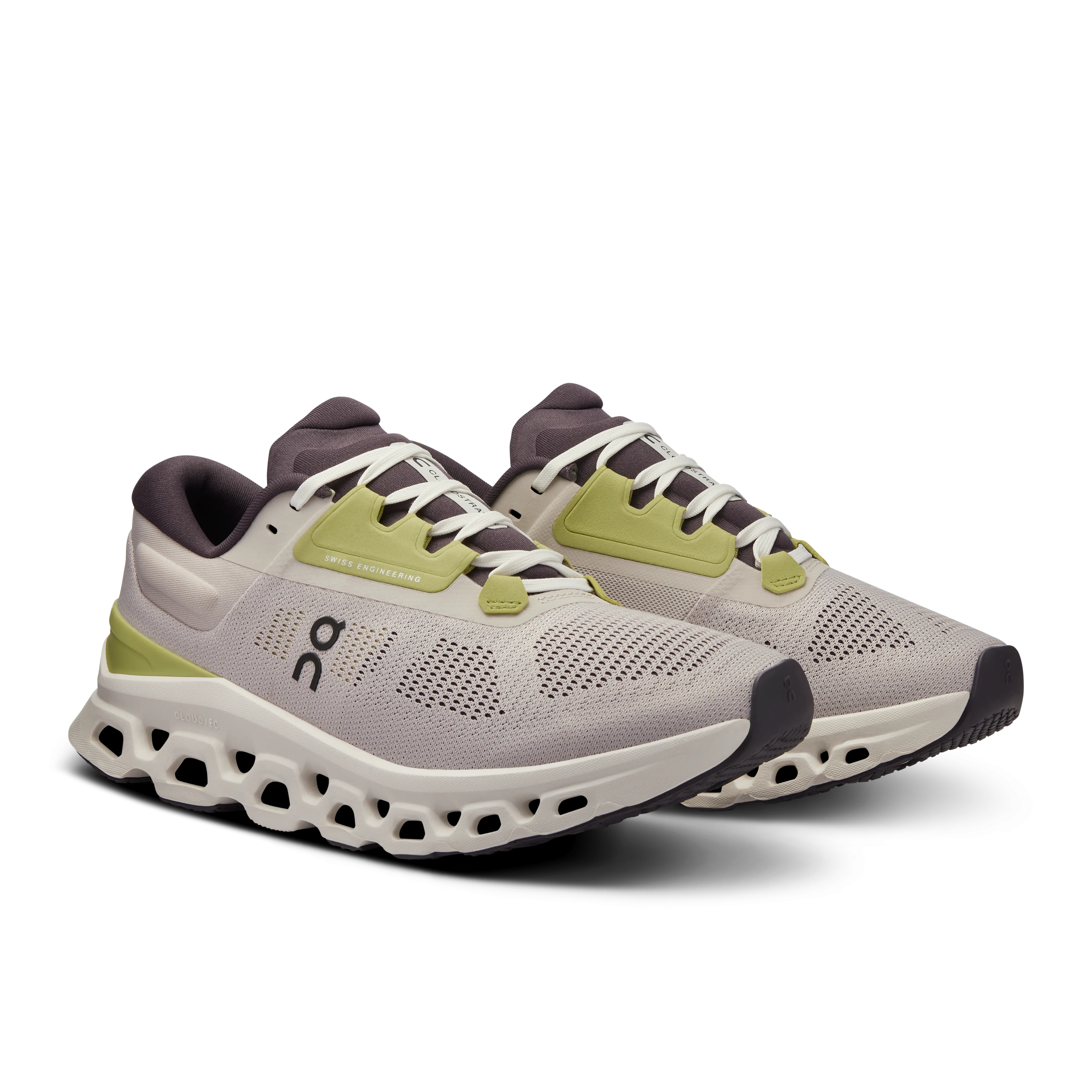 On Running Women's Cloudstratus 3 Shoes - Pearl / Ivory