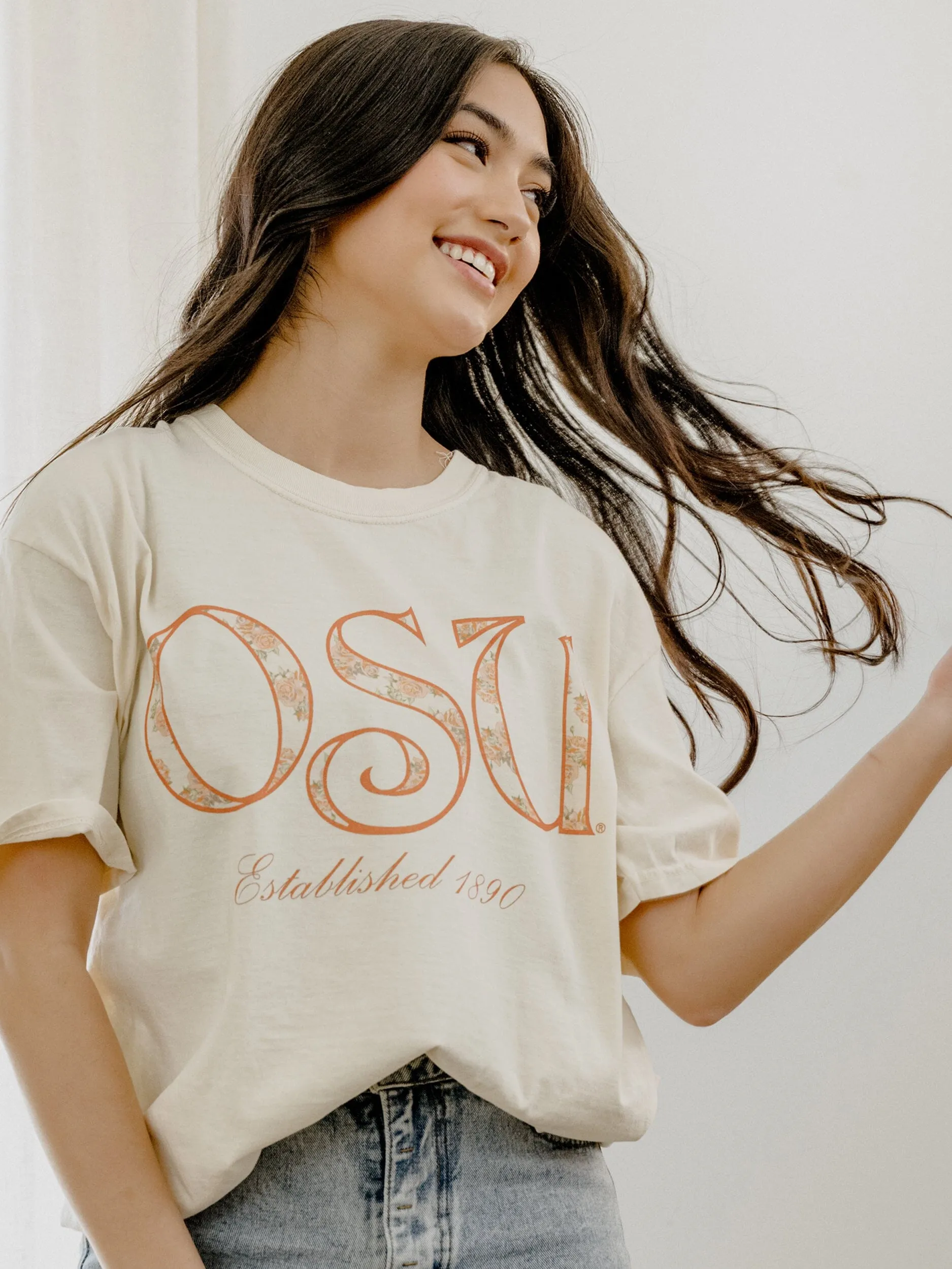 OSU Cowboys Palace Rose Natural Tee