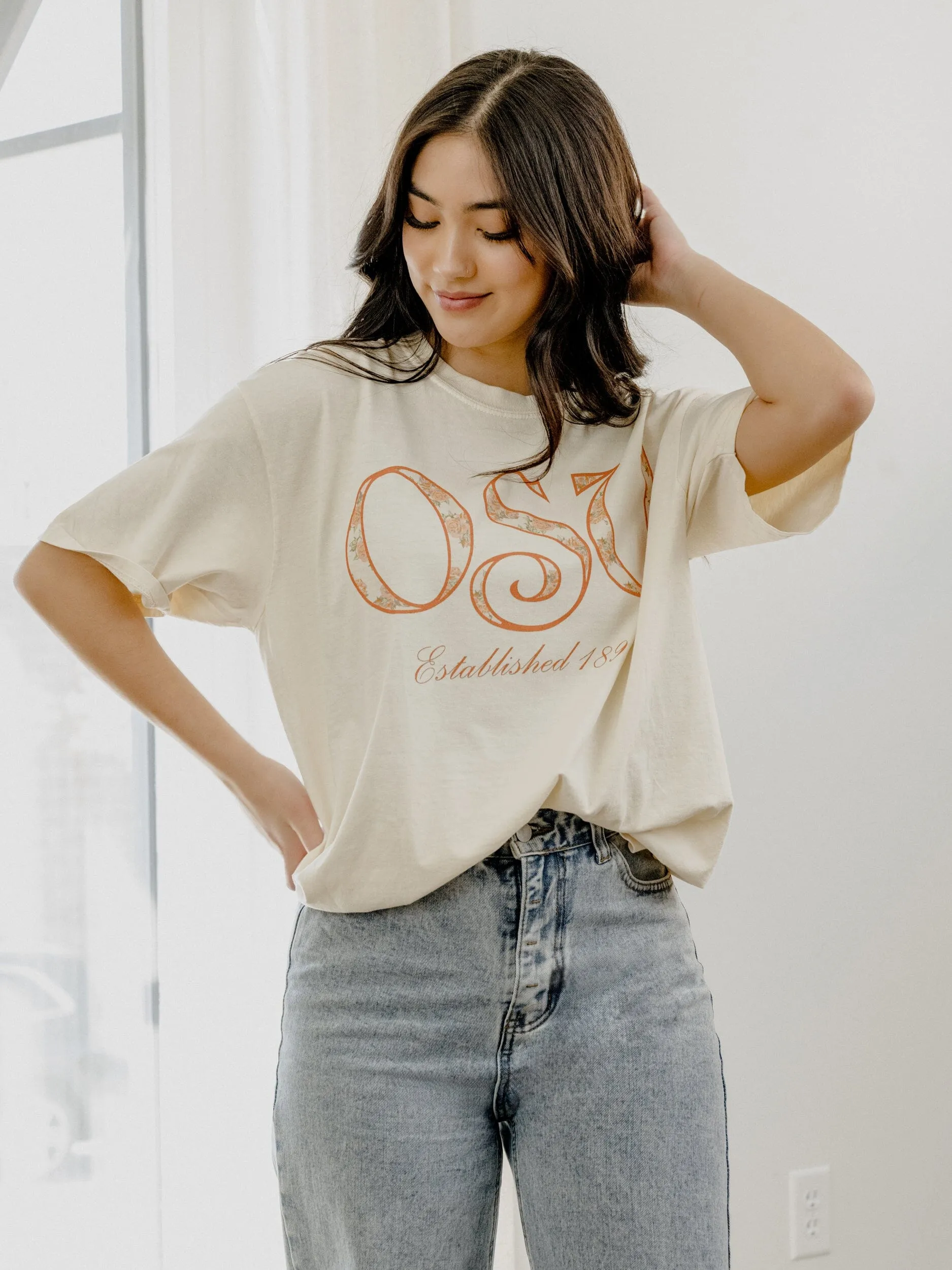 OSU Cowboys Palace Rose Natural Tee