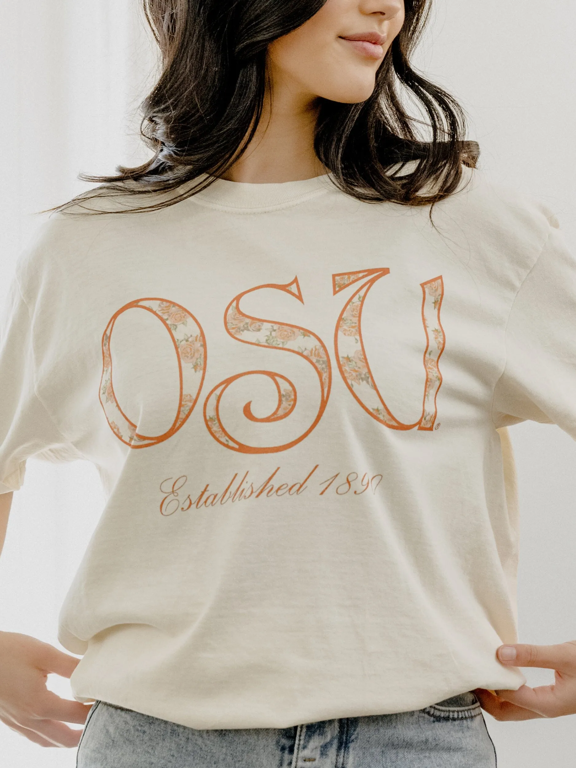 OSU Cowboys Palace Rose Natural Tee