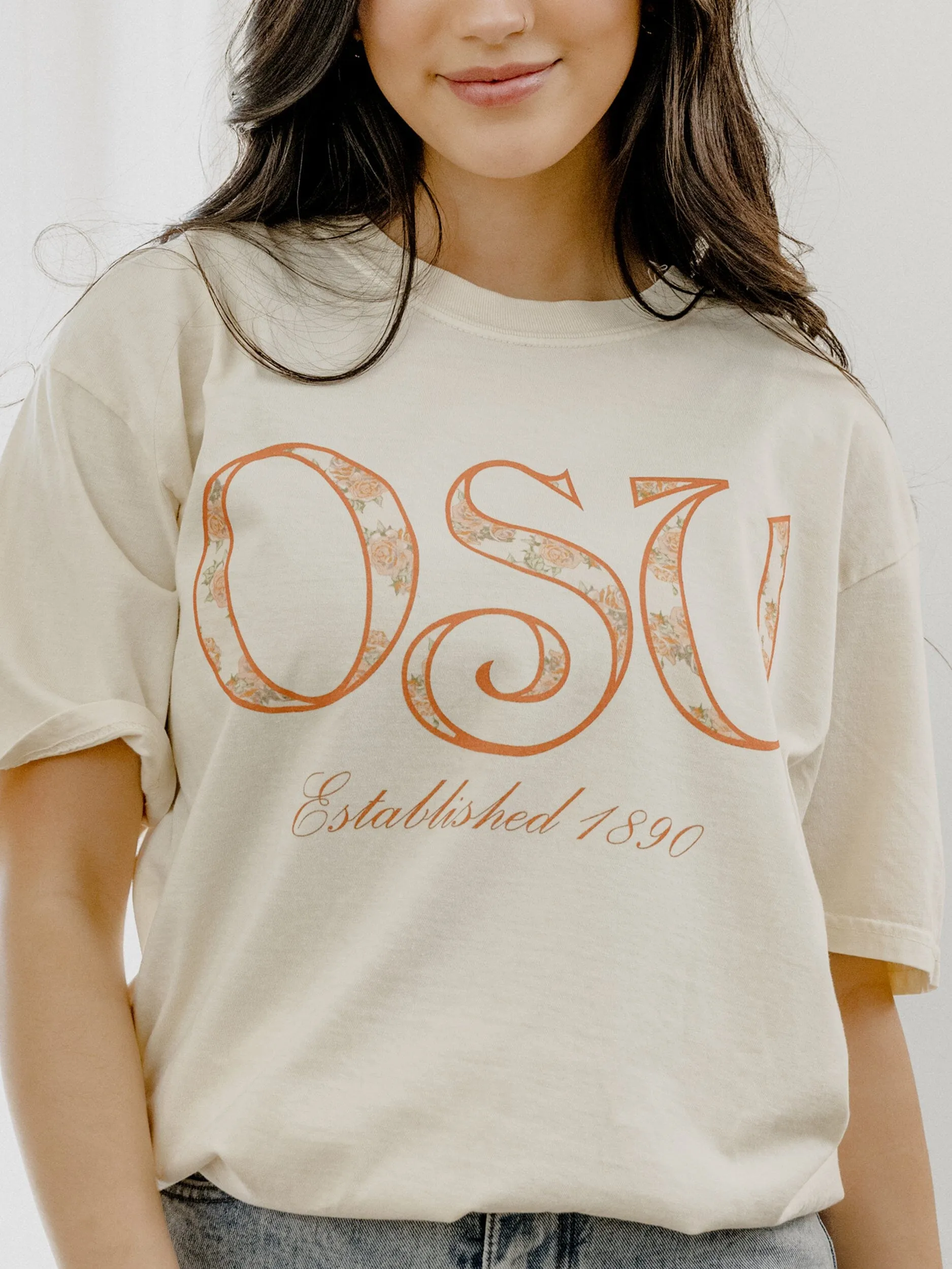 OSU Cowboys Palace Rose Natural Tee