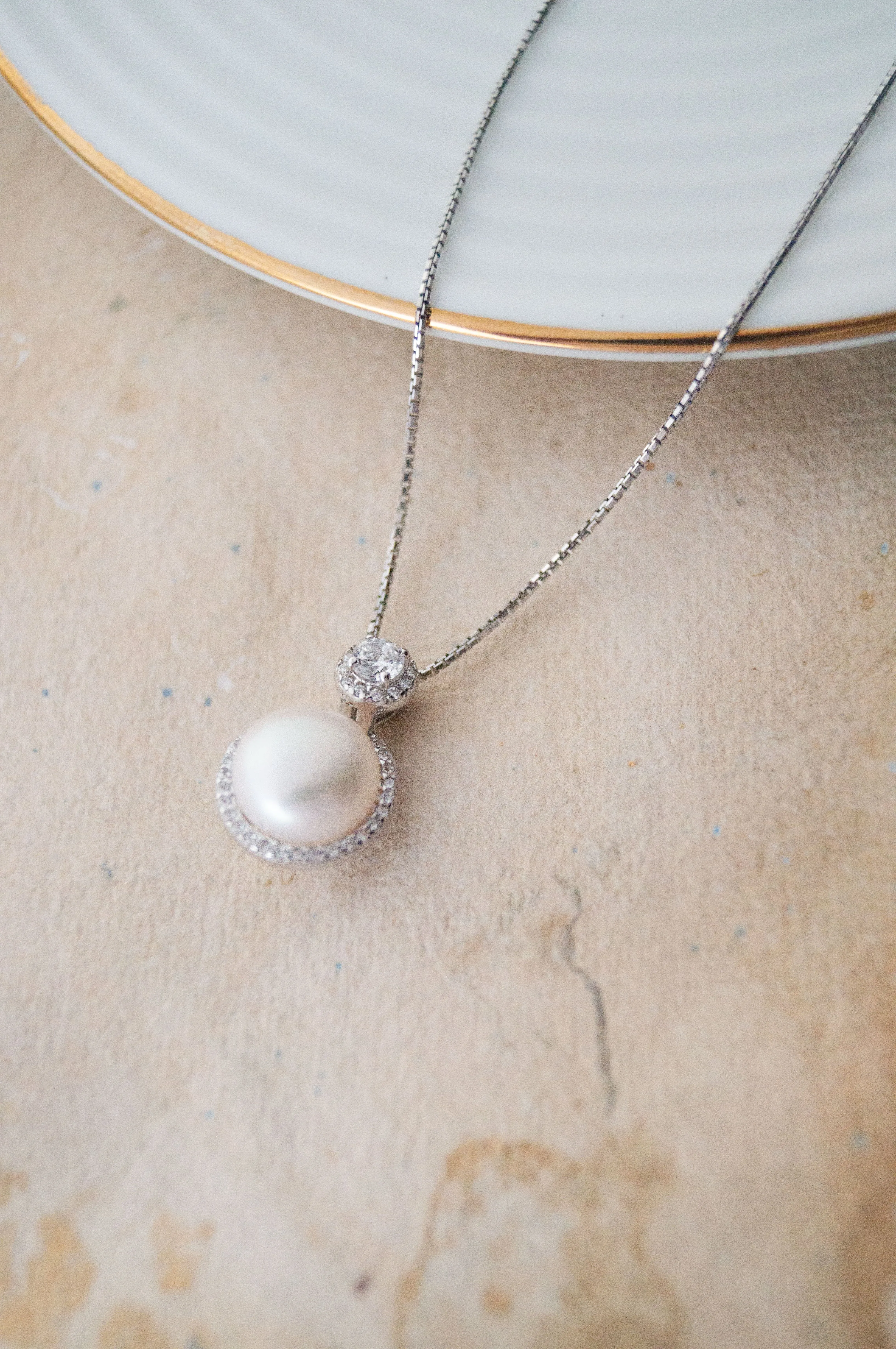 Pearl With A Bling Sterling Silver Pendant