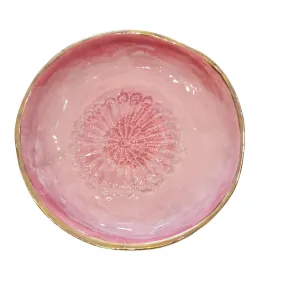 Pink Mandala Ceramic Plate