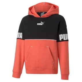 Puma Boys' Power Colourblock Hoodie 670205 35 salmon