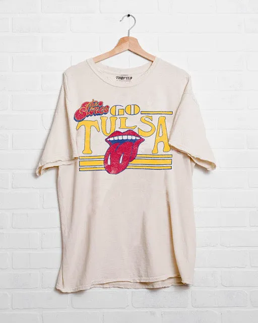 Rolling Stones TU Stoned Off White Thrifted Tee