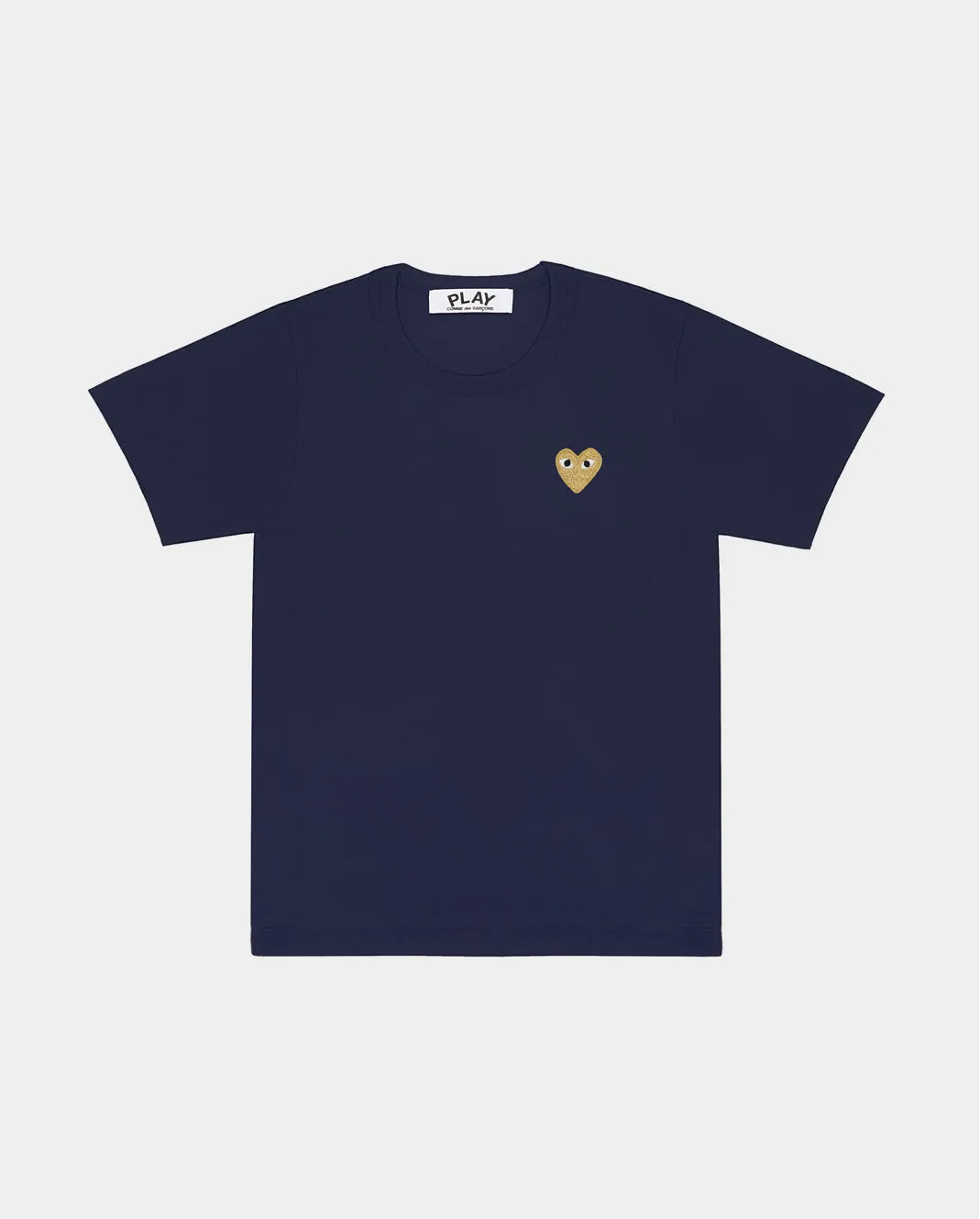 T216 GOLD HEART T-SHIRT / NAVY