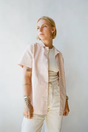 The Saturday Project - Leisure Shirt - Pink Stripe