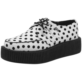 T.U.K WHITE/BLACK DOTS VIVA MONDO CREEPER