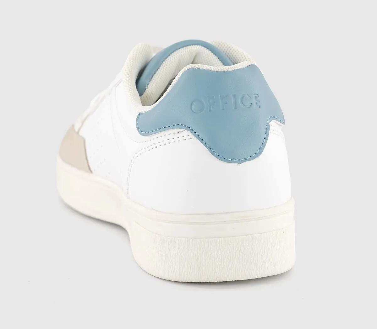 Womens Office Frantic Colour Pop Trainers White Blue